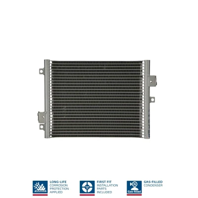 Abbildung von NISSENS 940190 Klimakondensator ohne Trockner Aluminium 365 R 134a PORSCHE: 911 Coupe, Boxster