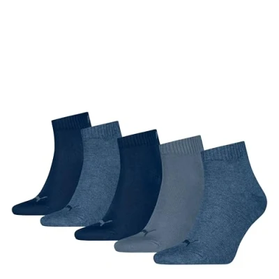 Abbildung von PUMA Unisex Plain Quarter, Denim Blue New, 47/49 (5er Pack)