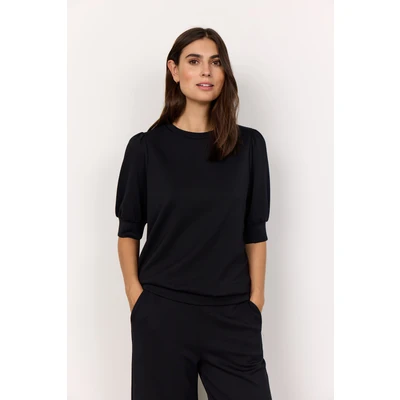 Abbildung von Soyaconcept BANU Tshirt basic, Damen, Größe: XXL, Black