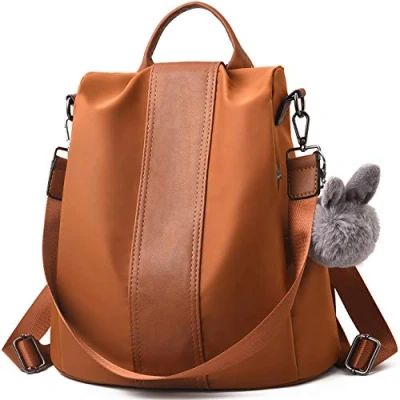 Abbildung von CHARMORE Damen Rucksack Wasserdichte Nylon Schultaschen Anti Diebstahl Tagesrucksack Schultertaschen