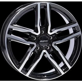 Abbildung von ALUTEC 5 loch 20Zoll 112mm Alufelge Ikenu Schwarz frontpoliert IKE852040M13 1 Felge