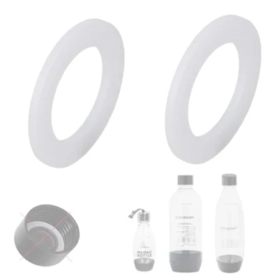 Abbildung von 2x Dichtung O Ring Ersatz für Deckeldichtung der Kunsttofflaschen vom Wassersprudler kompatibel mit Sodastream D57 von Snapworld Kaffee