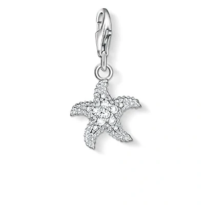 Abbildung von Thomas Sabo Damen Charm Anhänger Seestern Club 925 Sterling Silber 0917 051 14