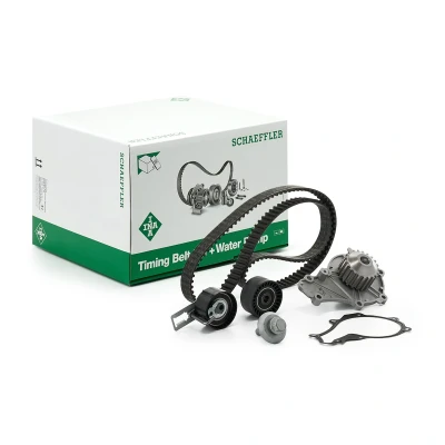 Abbildung von INA 530 0577 30 Wasserpumpe + Zahnriemensatz mit PEUGEOT: 207 Hatchback, 2008 Estate, 208 I FORD: FIESTA 6, 6 Van