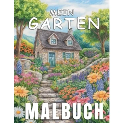Abbildung von Mein Garten Malbuch Vol. 2 für Erwachsene Tauchen Sie ein in die Welt der Traumgärten und finden Entspannung, während den Alltagsstress hinter sich lassen