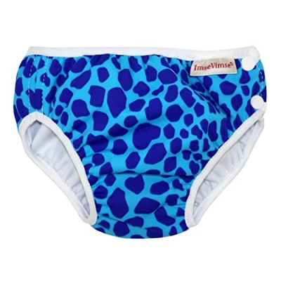 Abbildung von ImseVimse, Schwimmwindel, Badewindel, Aquawindel, Modell Blue Leopard Babybadehose (S (5 8kg))