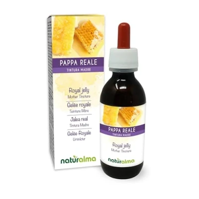 Abbildung von Gelée Royale (Royal jelly) Alkoholfreier Urtinktur Naturalma Flüssig Extrakt Tropfen 120 ml Nahrungsergänzungsmittel