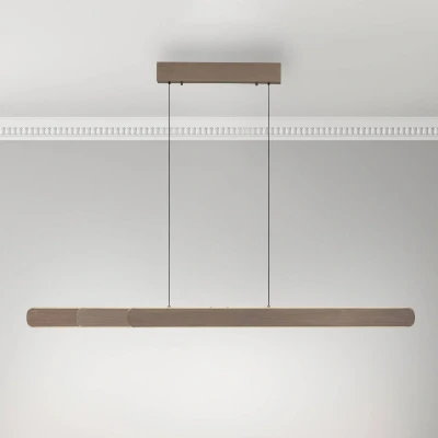 Abbildung von Paul Neuhaus LED Hängelampe Adriana, braun, Länge 160 cm