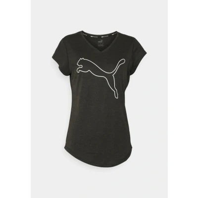 Abbildung von Puma Train Favorite CAT TEE Tshirt basic, Damen, Größe: XS, Black heather