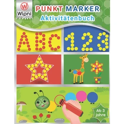 Abbildung von Punkt Marker Aktivitätenbuch ab 3 jahre: Punktmarker Malbuch Tiere zahlen lernen abc jahre formen kindergarten buch
