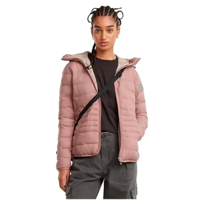 Abbildung von G Star RAW Women&#039;s Light wt Hooded Padded Jacket, Rosa (lt Berry Mist D25191 D713 8147), 42
