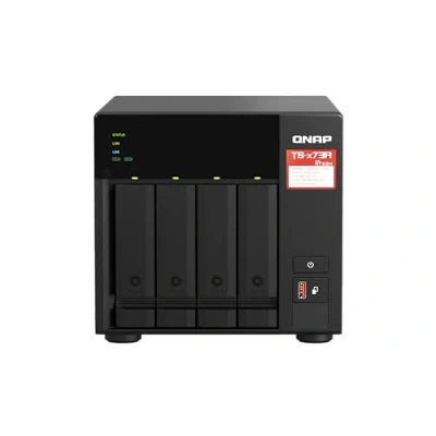 Abbildung von QNAP NAS + Switch Bundle TS 473A QSW 1105 5T Upgrade to 2,5GbE Networking, 4 Bay 3,5&quot;/2,5&quot; inch SATA, AMD Ryzen CPU