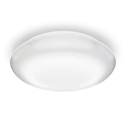 Abbildung von Steinel LED Deckenleuchte DL Vario Quattro S, 3000K warmweiß, 360 Bewegungsmelder in 4 Richtungen einstellbar, schlagfest, Nachtlicht, Weiß