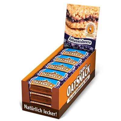 Abbildung von Davina Energy OatSnack Riegel Johannisbeere Haferflocken Kohlenhydrat Riegel, von Hand gemacht, 15 x 65 g Riegel/Box (975 g)