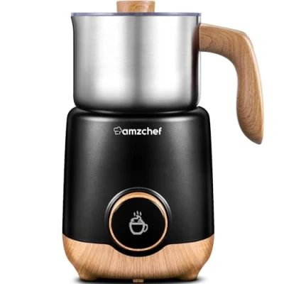 Abbildung von AMZCHEF 8 IN 1 Automatischer Milchaufschäumer 550 Watt，600ml Multifunktionaler Geteilter Elektrisch für heißen und kalten Milchschaum, heiße Milch, Babynahrung auf Molkereibasis
