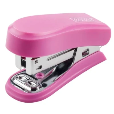 Abbildung von Novus Mini Heftgerät mit 320 Heftklammern 24/6 I Pink 12 Blatt