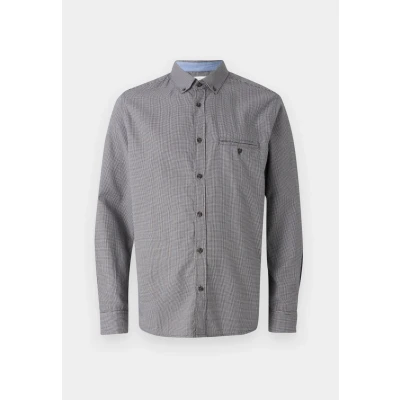 Abbildung von TOM Tailor Structured Hemd, Herren, Größe: Large, Tarmac grey/white