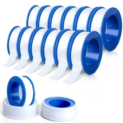 Abbildung von AiQInu 12 Rollen Teflonband Gewindedichtband,10 m*13mm PTFE Dichtband Band Gewinde Dichtungsband für Pool, Küche, Industrie,weiß
