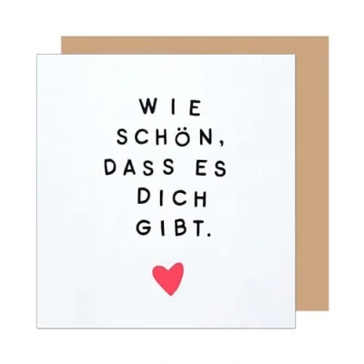 Abbildung von Edition Seidel Premium quadratische Geburtstagskarte mit Umschlag. Glückwunschkarte Happy Birthday Karte für Frau Mann Freund Freundin Herz (GQ402 SW025)