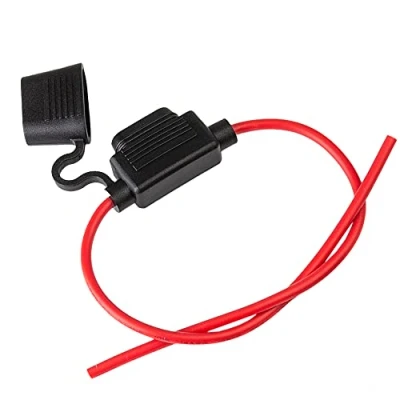 Abbildung von ECENCE 1x Sicherungshalter KFZ LKW Motorrad Boot Sicherungs Halter PKW 14AWG max.30A Flachsicherung für Auto Wohnmobil Camper