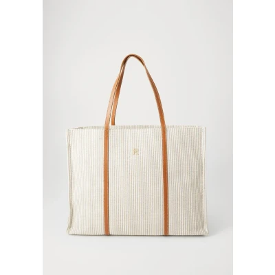 Abbildung von Tommy Hilfiger Premium Beach TOTE Shopping Bag, Damen, Größe: One Size, Beige