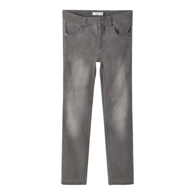 Abbildung von Name it Nkmtheo Jeans Slim Fit für Kinder, Größe: 98, Medium grey denim