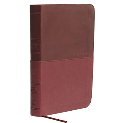 Abbildung von NKJV, Thinline Bible, Compact, Leathersoft, Burgundy, Red Letter, Comfort Print: Holy New King James Version