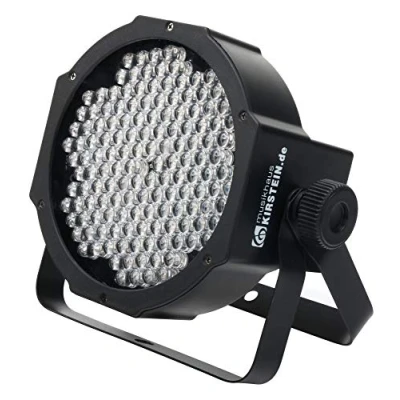 Abbildung von Showlite FLP 144 Flatline Panel LED Scheinwerfer (PAR Strahler, Discolicht, Bühnenbeleuchtung, Lampe, LED/RBG mixing, Anschlüsse: DMX In/Out, 6 Modi), Schwarz