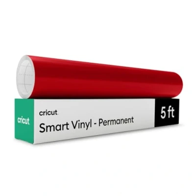 Abbildung von Cricut Smart Vinyl Permanent, Rot 33 cm x 152,4 Großpackung