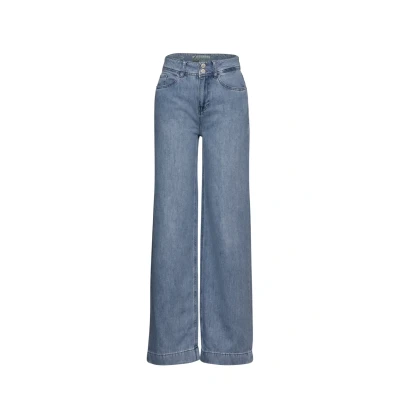 Abbildung von STREET ONE Damen A377996 Jeans Wide Leg, Light Blue Washed, 31W / 30L
