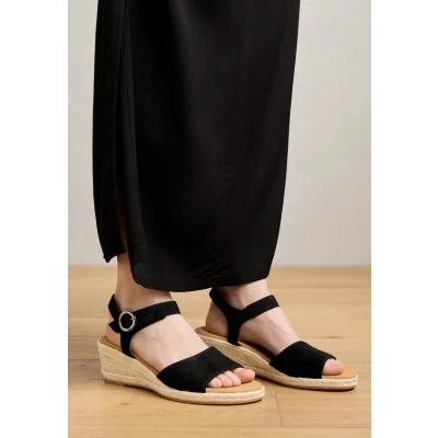 Abbildung von Gabor Comfort Keilsandalette schwarz, Damen, Größe: 37, Schwarz Schuhe