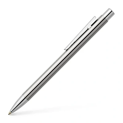 Abbildung von FABER CASTELL 342020 Kugelschreiber Neo Slim Edelstahl, Minenstärke M, silber glänzend