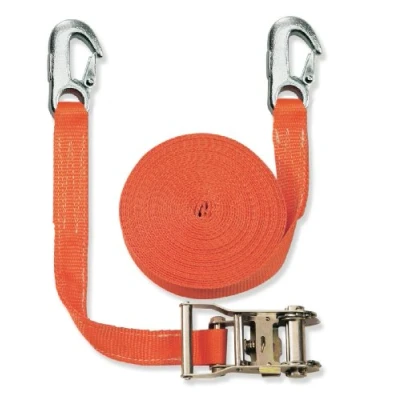 Abbildung von Braun 1000 2 600+3030 Spanngurt daN, 2000 zweiteilig, für Profis und Privattransport, nach DIN EN 12195 2, Farbe orange, 6 m Länge, 35 mm