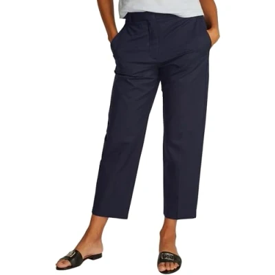 Abbildung von Tommy Hilfiger SLIM Straight Stoffhose, Damen, Größe: 32, Dark night navy