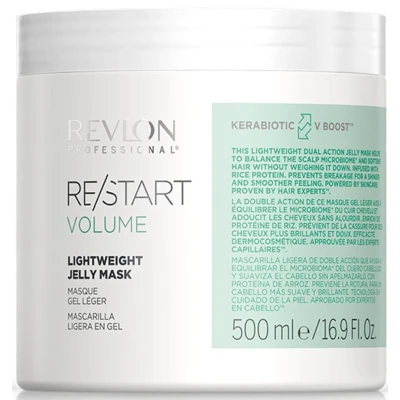 Abbildung von REVLON PROFESSIONAL RE/START Volume Lightweight Jelly Mask, 500 ml, leichte Haarmaske für trockenes, feines Haar, Maske spendet Feuchtigkeit ohne zu beschweren, Haarkur gegen Haarbruch