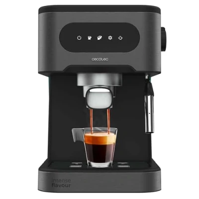 Abbildung von Cecotec Espressomaschine Power Espresso 20 Coldbrew. und Cappuccino, Kaltkaffee, Bar Druck, schwenkbarer Dampfauslauf Professionelle Qualität zu Hause.