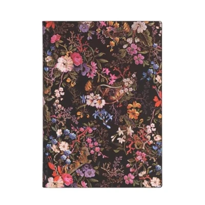 Abbildung von Softcover Notizbuch Floralia Midi Liniert: Flexi softcover, 100 gsm, ribbon marker, pouch, book edge printing (William Kilburn)