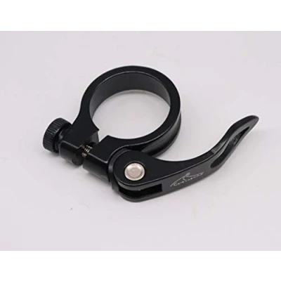 Abbildung von CarbonEnmy Alu Fahrrad Sattelklemme mit Schnellspanner Saddle clamp 35 mm (Schwarz)