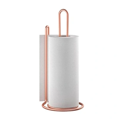 Abbildung von Metaltex MyRoll Papierrollenhalter, Metall, Kupfer, 15x32cm