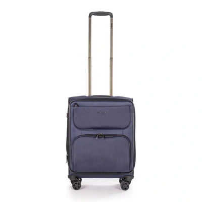 Abbildung von Stratic Bendigo Light + Weichschalen Koffer S navy mit 4 Rollen Weichgepäck
