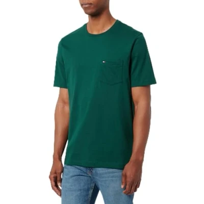 Abbildung von Tommy Hilfiger Essential TEE Tshirt basic, Herren, Größe: XS, Ornamental green