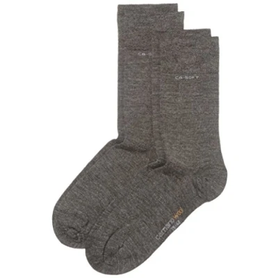 Abbildung von Camano Unisex Erwachsene Socke 2 er Pack 3242, Gr. 43 46, Grau (grey 03)