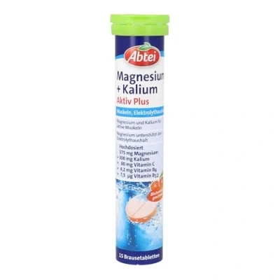 Abbildung von Abtei Magnesium+kalium Aktiv Plus Brausetabletten