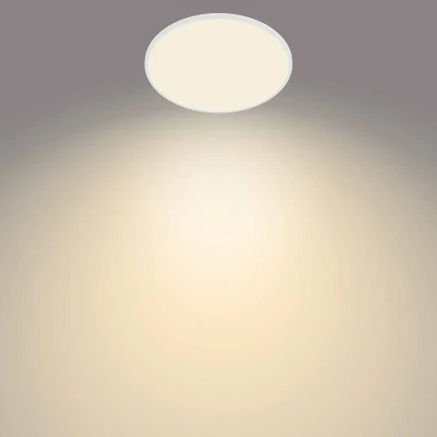 Abbildung von Philips LED SceneSwitch Deckenleuchte (36 W), mit 3 Helligkeitsstufen und warmweißem Licht, energiesparende Raumbeleuchtung EyeComfort, weiß