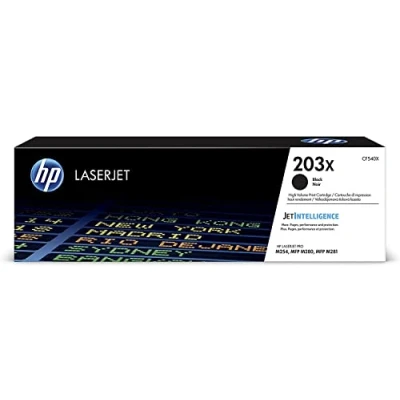 Abbildung von HP 203X (CF540X) Original Toner Schwarz mit hoher Reichweite für LaserJet Pro M254, XL