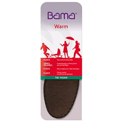 Abbildung von Bama Tri Therm Fleecesohle, Einlegesohle für warme Füße, Fleecesohle leichte Kälte, Unisex, Braun, Größe: 37