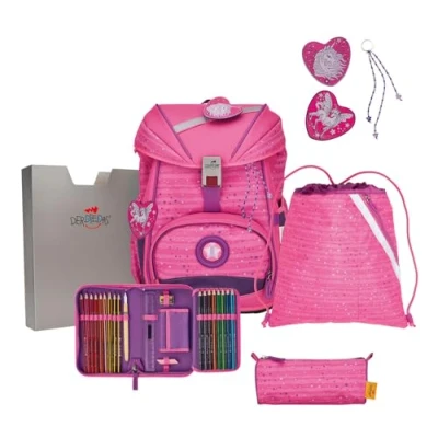 Abbildung von DER DIE DAS leichter Schulrucksack, ErgoFlex Pretty Unicorn Set 5 teilig, ca. 22 l Volumen, 800 g Gewicht