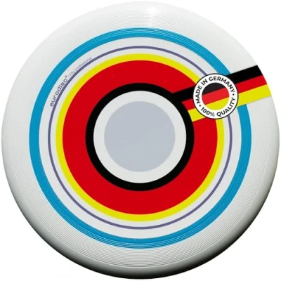 Abbildung von eurodisc 175g 4.0 Frisbee Ultimate Wettkampf Scheibe aus Bio Kunststoff mit Stabiler Flugbahn über 100 Meter, Summer