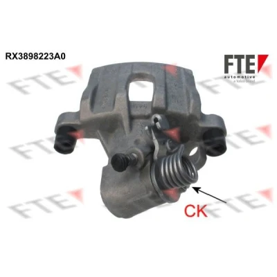 Abbildung von FTE 9290629 Bremssattel grau Aluminium Hinterachse links ohne Halter FORD: FOCUS 3 Turnier, C Max 2, KUGA VOLVO: V50, S40 II, V40 Hatchback