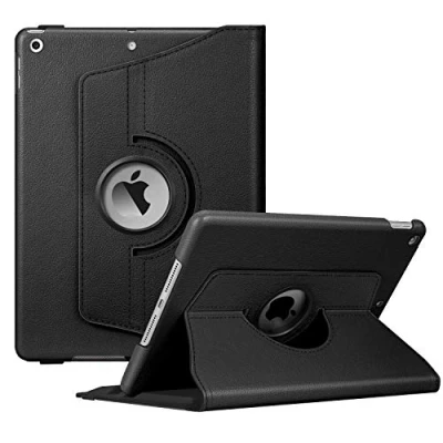 Abbildung von Fintie Hülle für iPad 10.2 Zoll 9.Generation / 8. Gen 7. (Modell 2021/2020/2019) mit Pencil Halter 360 Grad Rotierend Stand Schutzhülle Cover Auto Schlaf/Wach Funktion, Schwarz